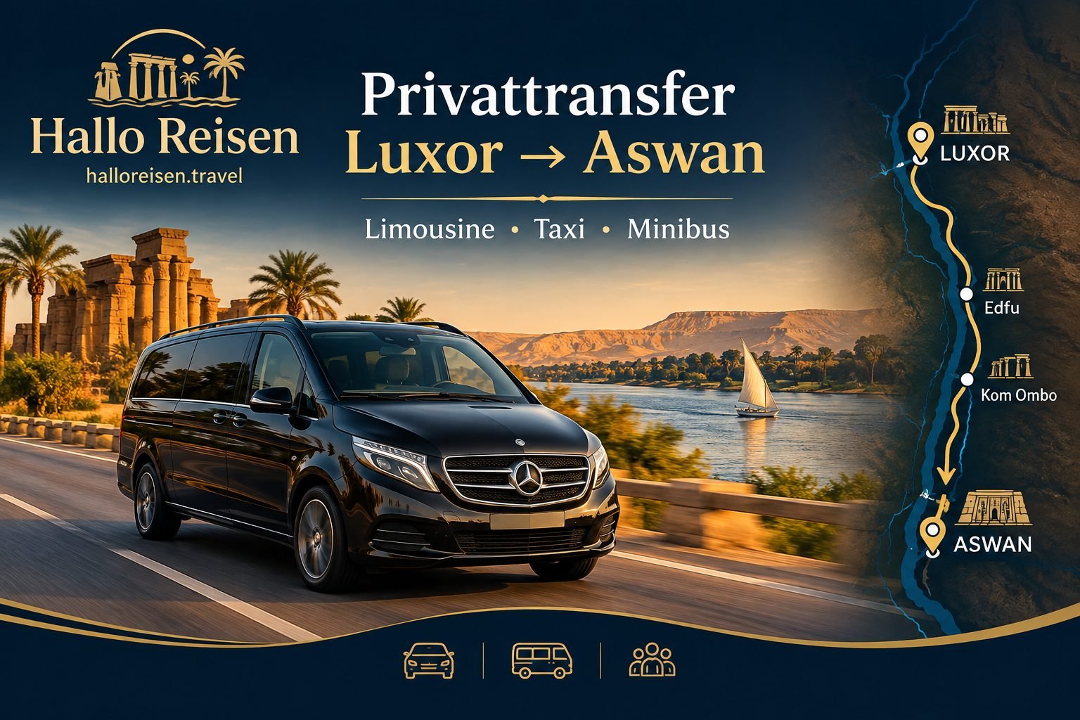 Privater Transfer Flughafen Hurghada ↔ El Gouna